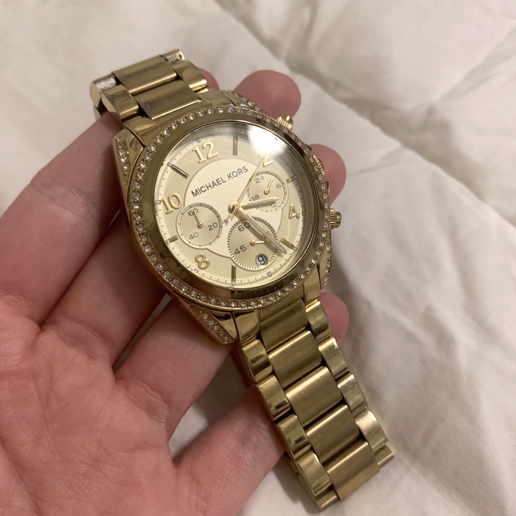 Michael Kors Golden Rhinestone Watch